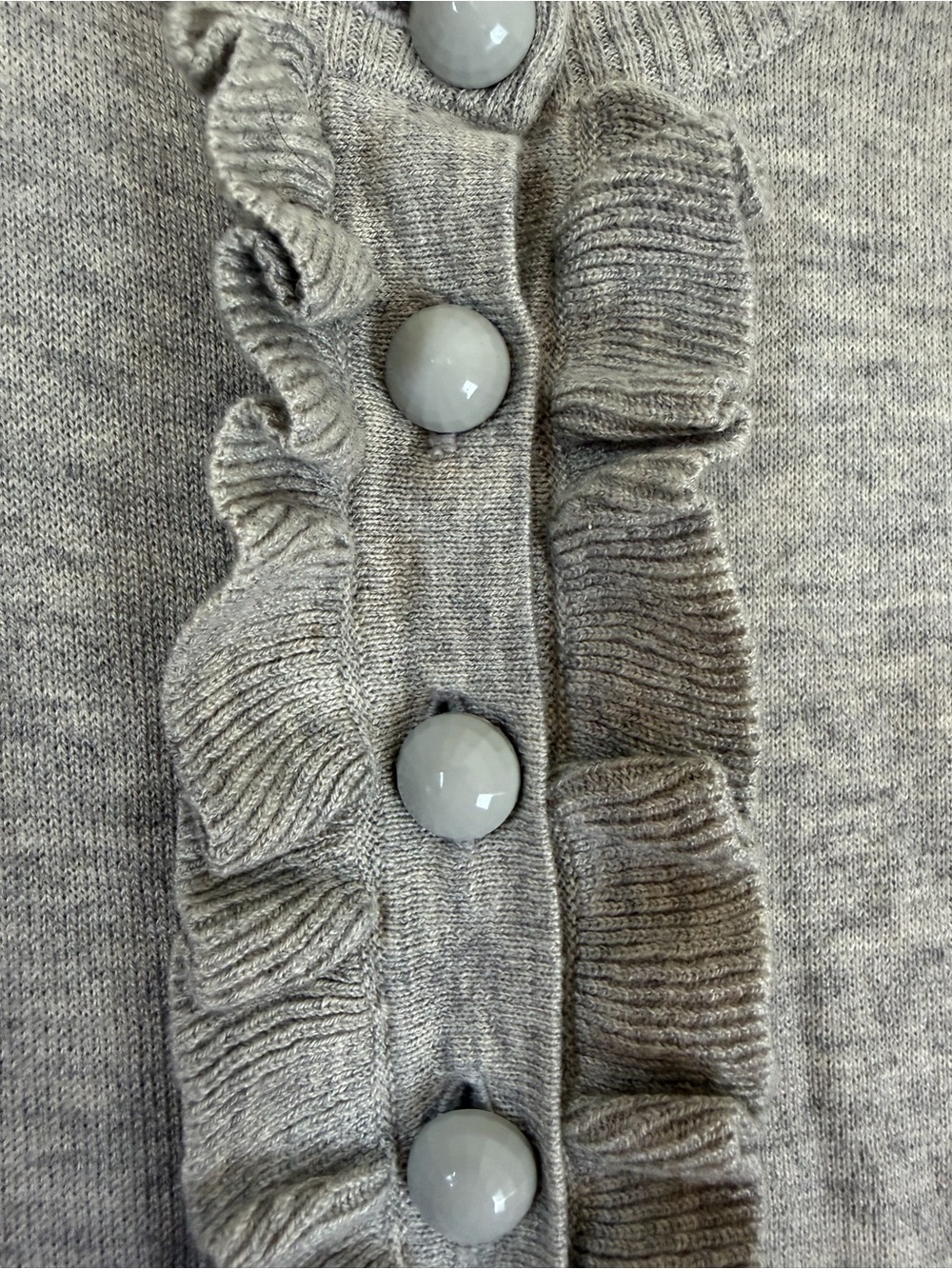 Gray Ruffle-Trim Knit Camisole - Picture 3 of 4